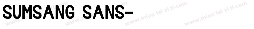sumsang sans字体转换
